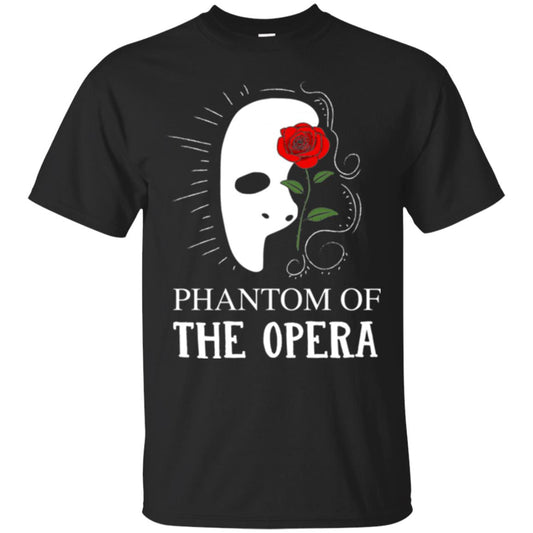 Phantom And The Opera Roses T-shirt Black