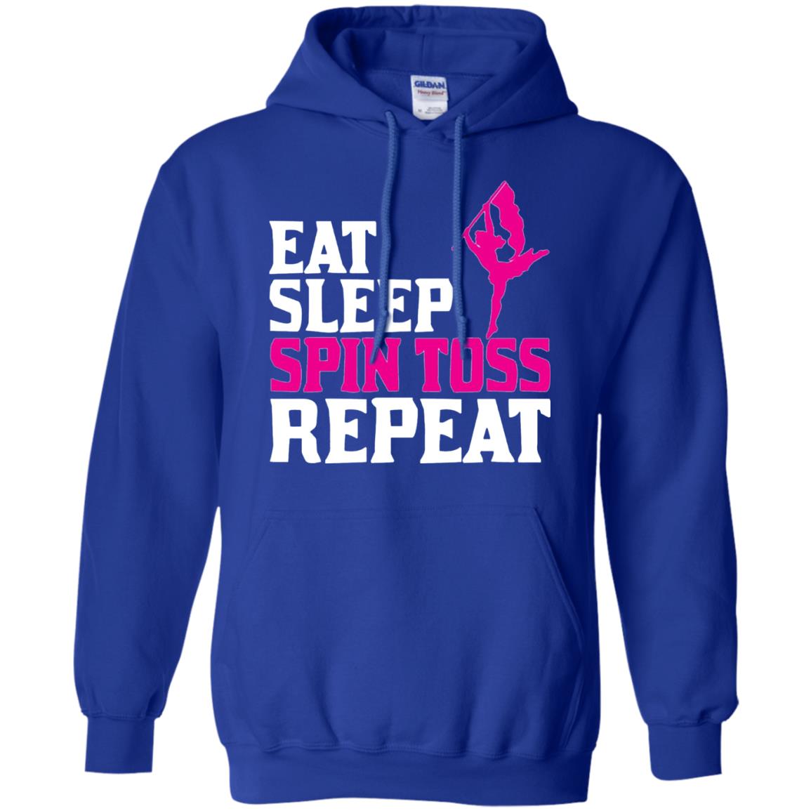 Eat Sleep Spin Toss Repeat Color Guard T-shirt Royal