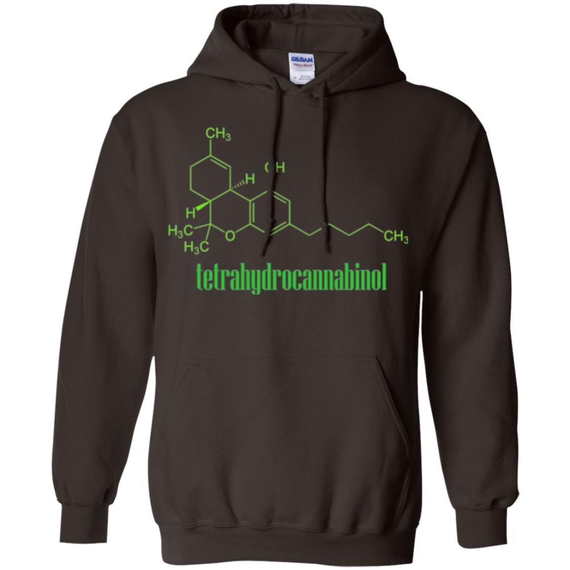 Canabis Molecule T-shirt Tetrahydrocannabinol Thc Dark Chocolate