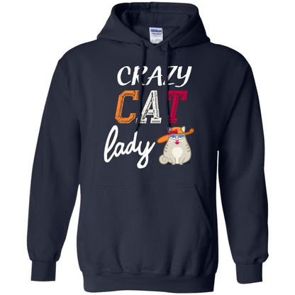 Crazy Cat Lady Chicken Shirt For Girls Womens Navy