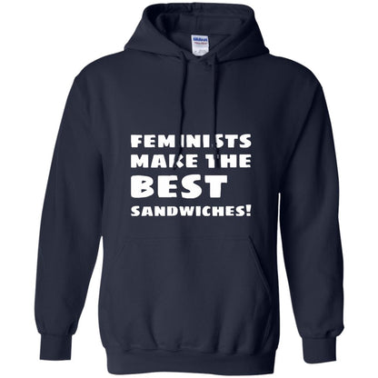 Feminists Make The Best Sandwiches Conversation T-shirt Navy