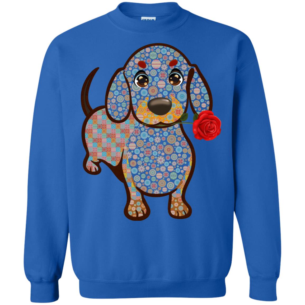 Dachshund Quilts Idea Gift Shirt For Mens Womens Royal