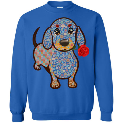 Dachshund Quilts Idea Gift Shirt For Mens Womens Royal