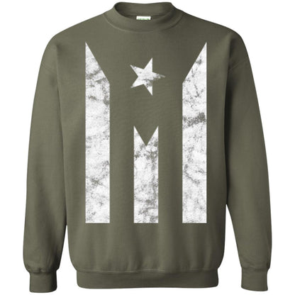 Boricua T-shirt Puerto Rico Black Flag T-shirt Military Green