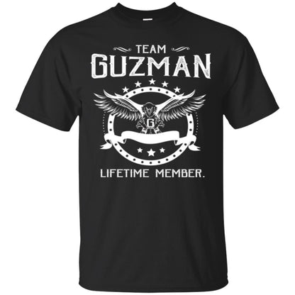 Family T-shirt Team Guzman Lifetime Member Black