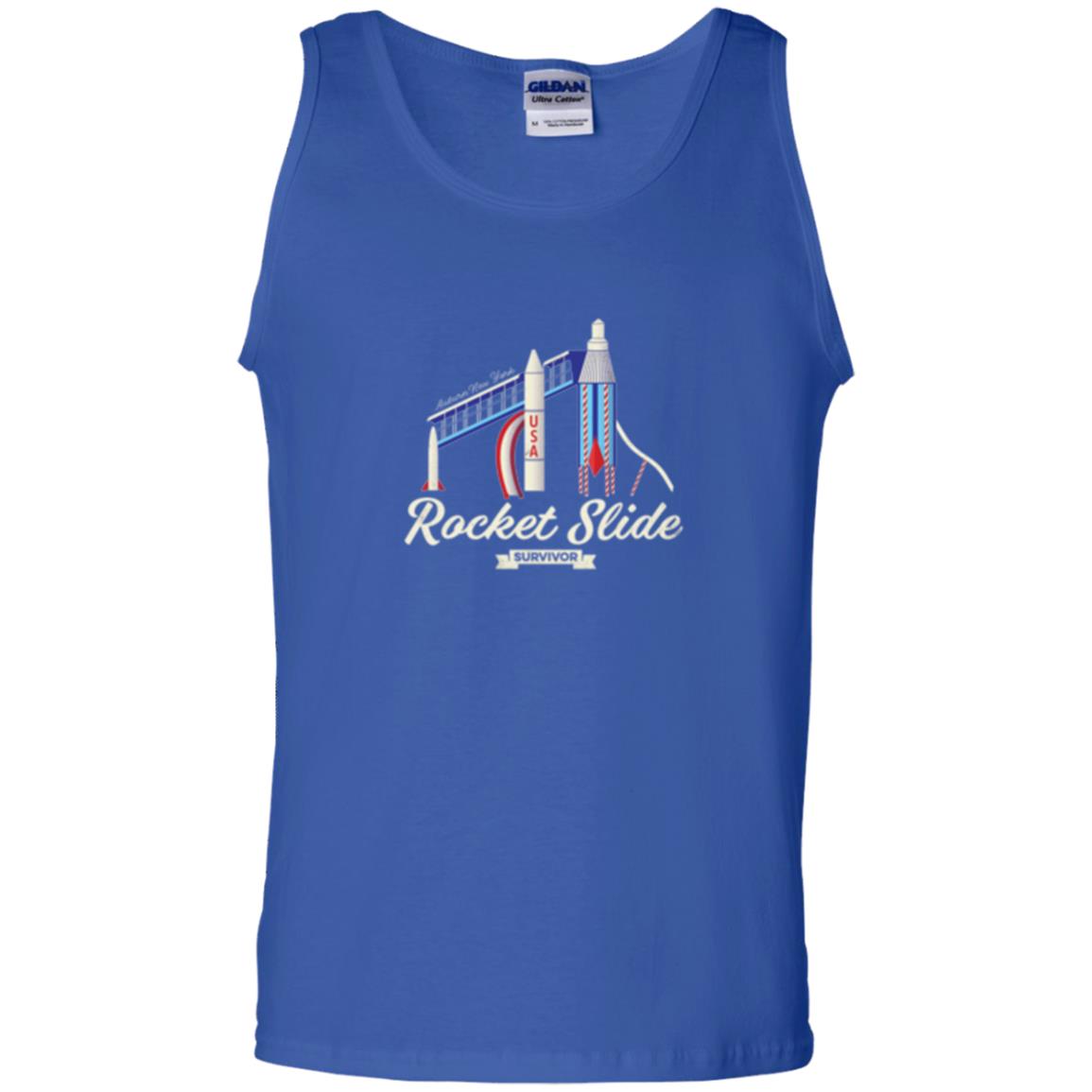 I Survived The Rocket Slide T-shirt Royal