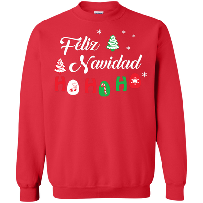 Chirstmas T-Shirt Feliz Navidad Ho Ho Ho Red