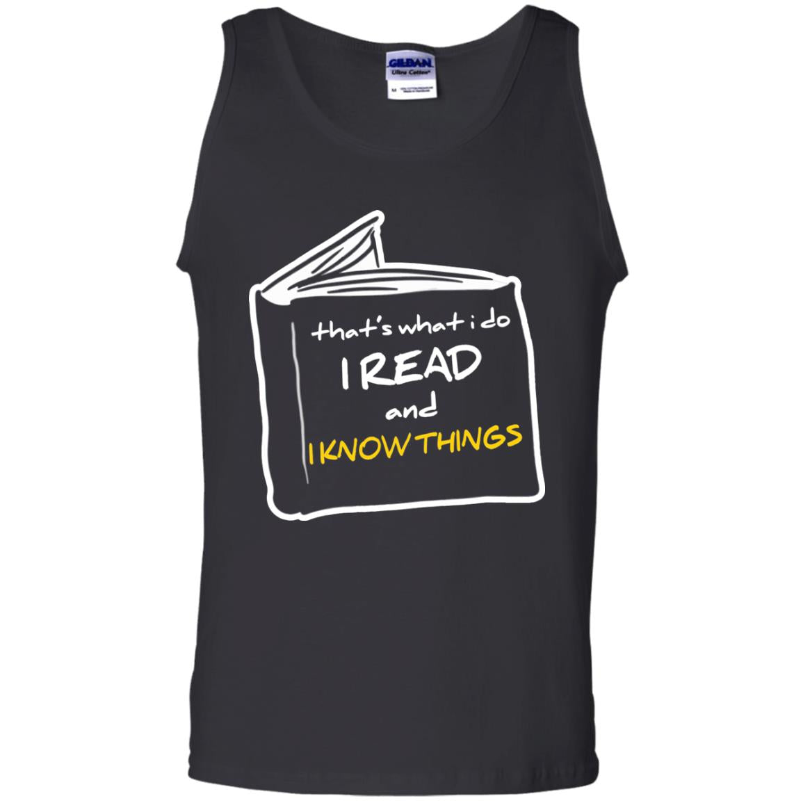 Book Lover T-shirt That's What I Do I Read And I Know Things Black