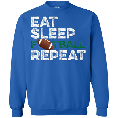 Eat Sleep Football Repeat Football Lover Shirt Royal