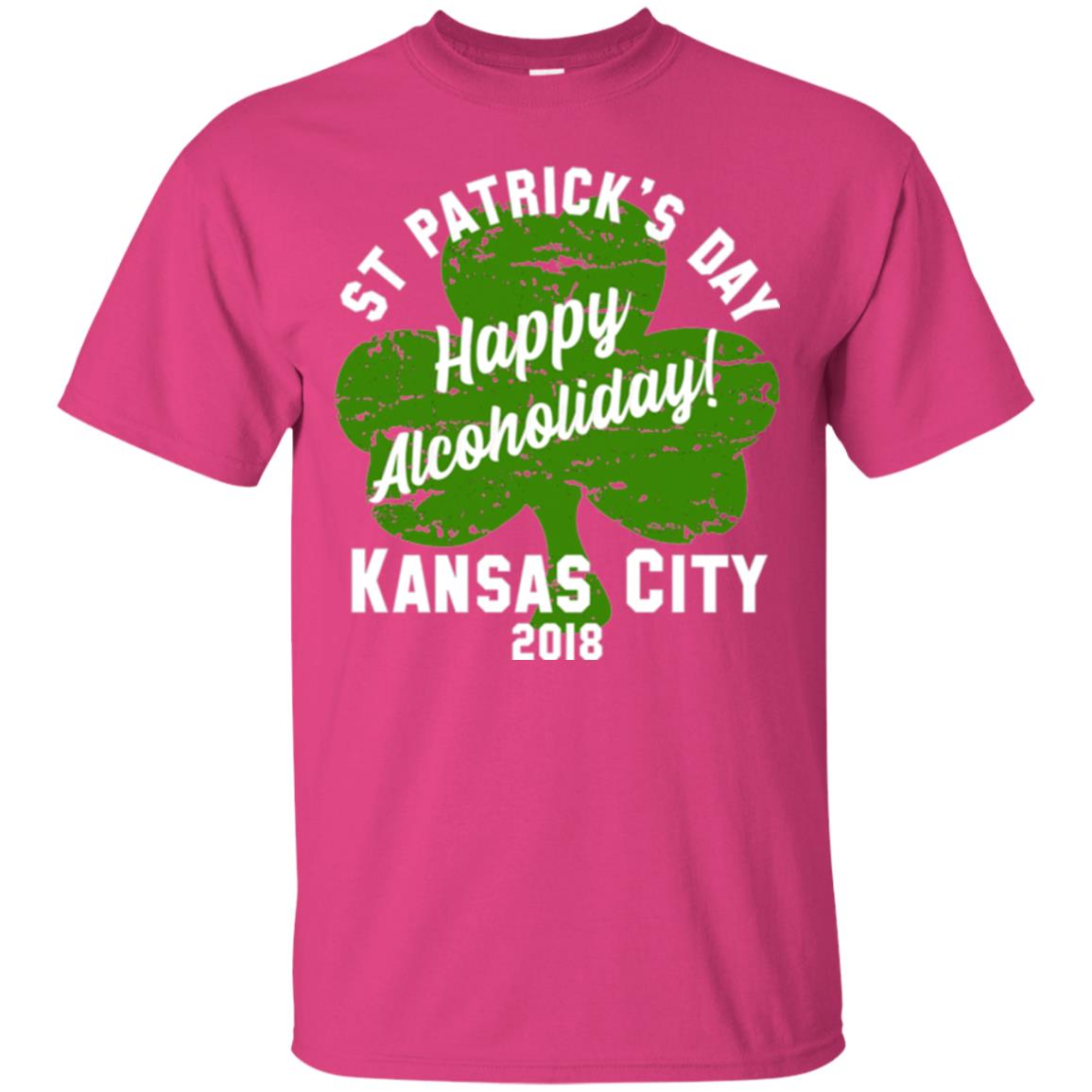 Kansas City 2018 Shamrock St Paddys Green Tshirt St. Patricks Day Heliconia