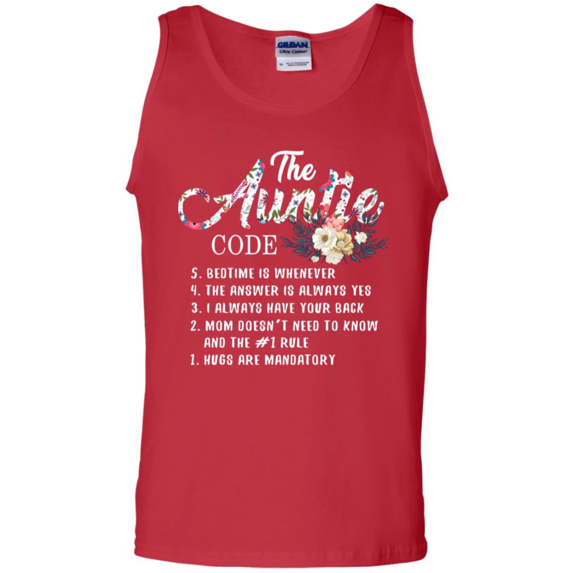 The Auntie Code Shirt For Womens Red