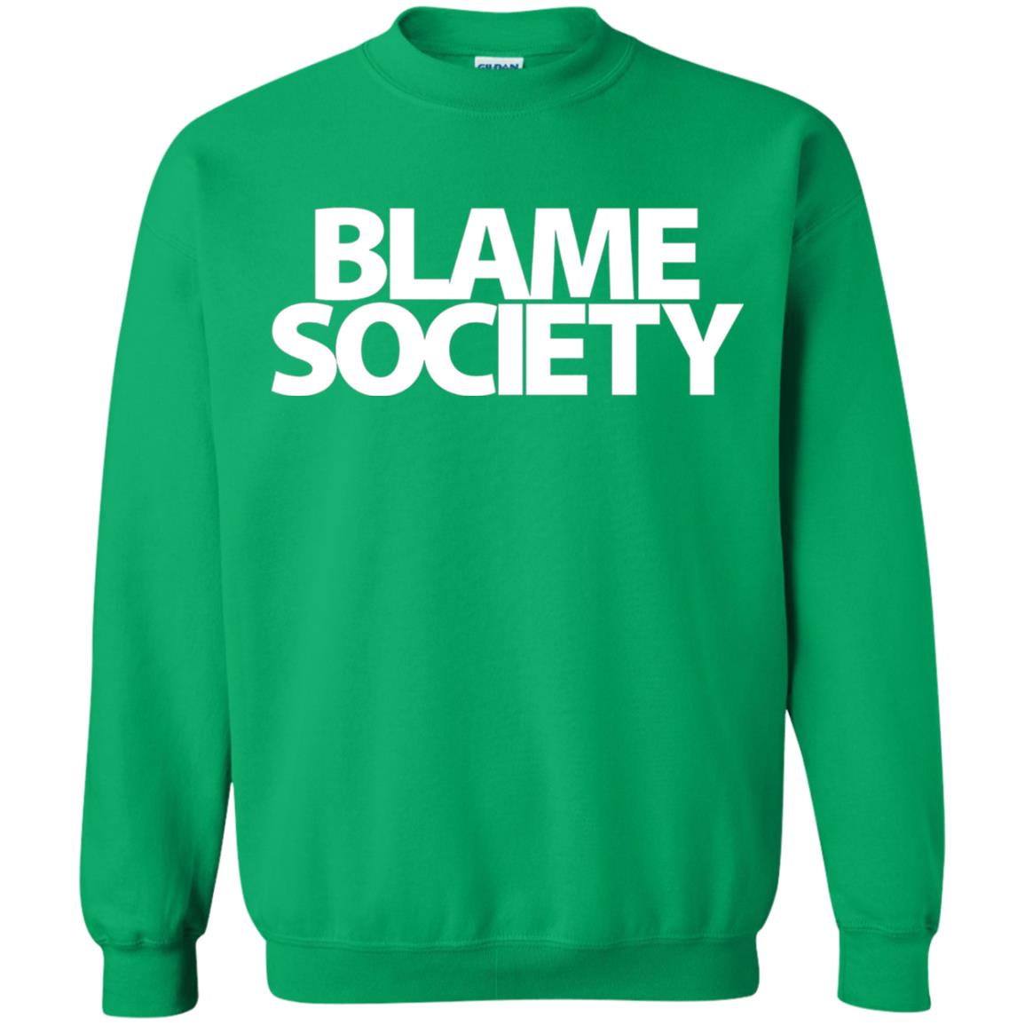 Mens Blame Society Urban Hip Hop T-shirt Irish Green