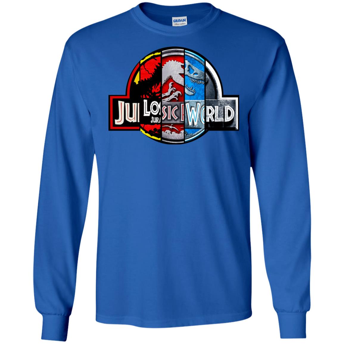 Jurassic World Movie Fan Shirt Royal