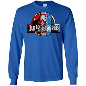 Jurassic World Movie Fan ShirtG240 Gildan LS Ultra Cotton T-Shirt