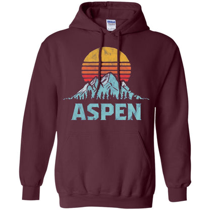 Aspen Mountain T-shirt Maroon