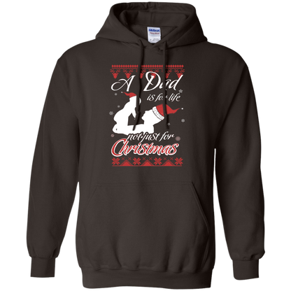 Family T-Shirt A Dad Is For Life Not Just For Christmas Dark Chocolate