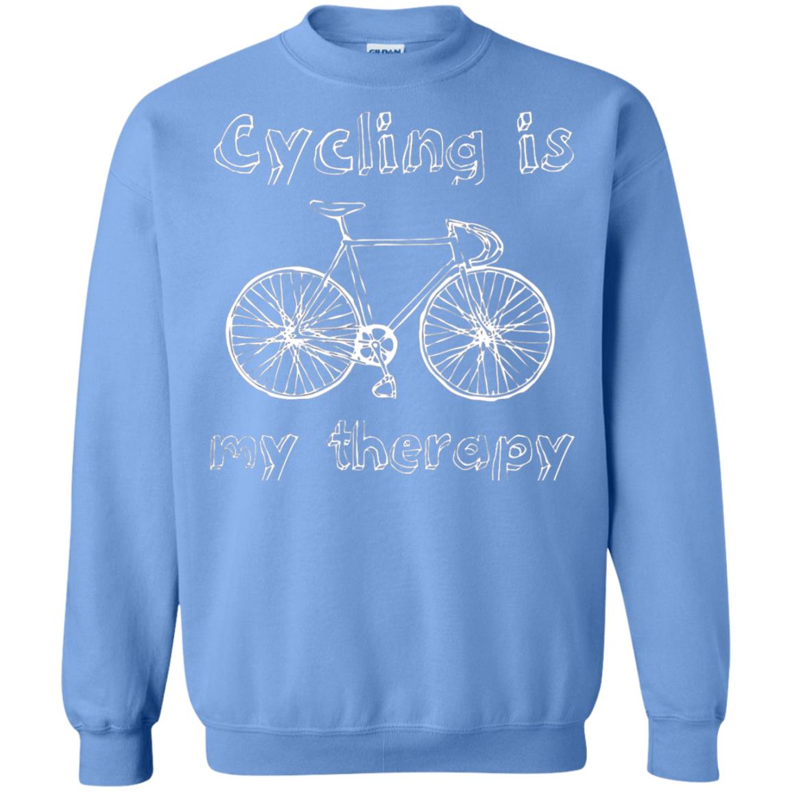 Cycling Is My Therapy Spin Class T-shirt Carolina Blue