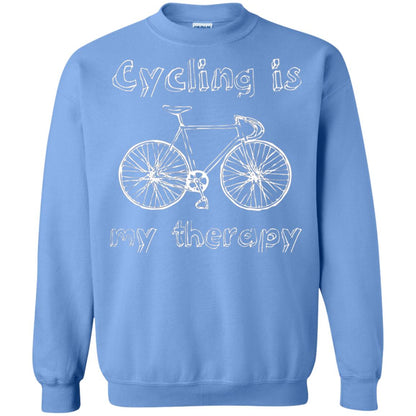 Cycling Is My Therapy Spin Class T-shirt Carolina Blue