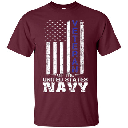 Us Navy Veteran T-shirt Maroon