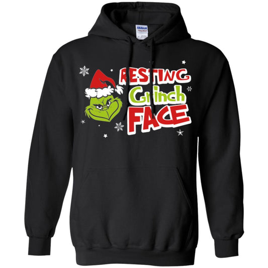 Christmas T-shirt Resting Grinch Face Black