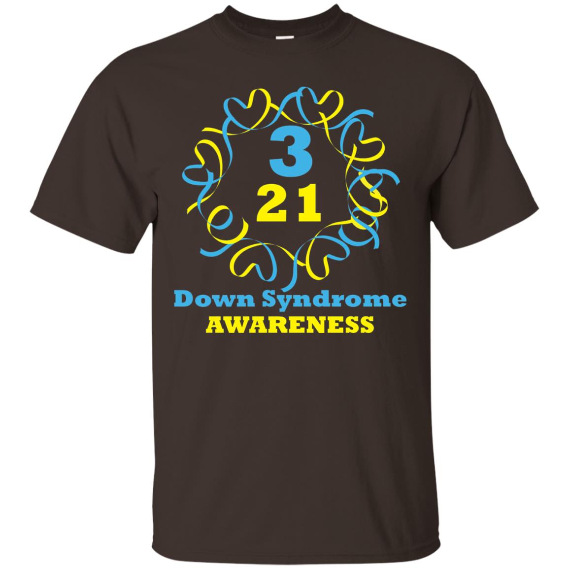 Down Syndrome Awareness T Shirt Dark Chocolate
