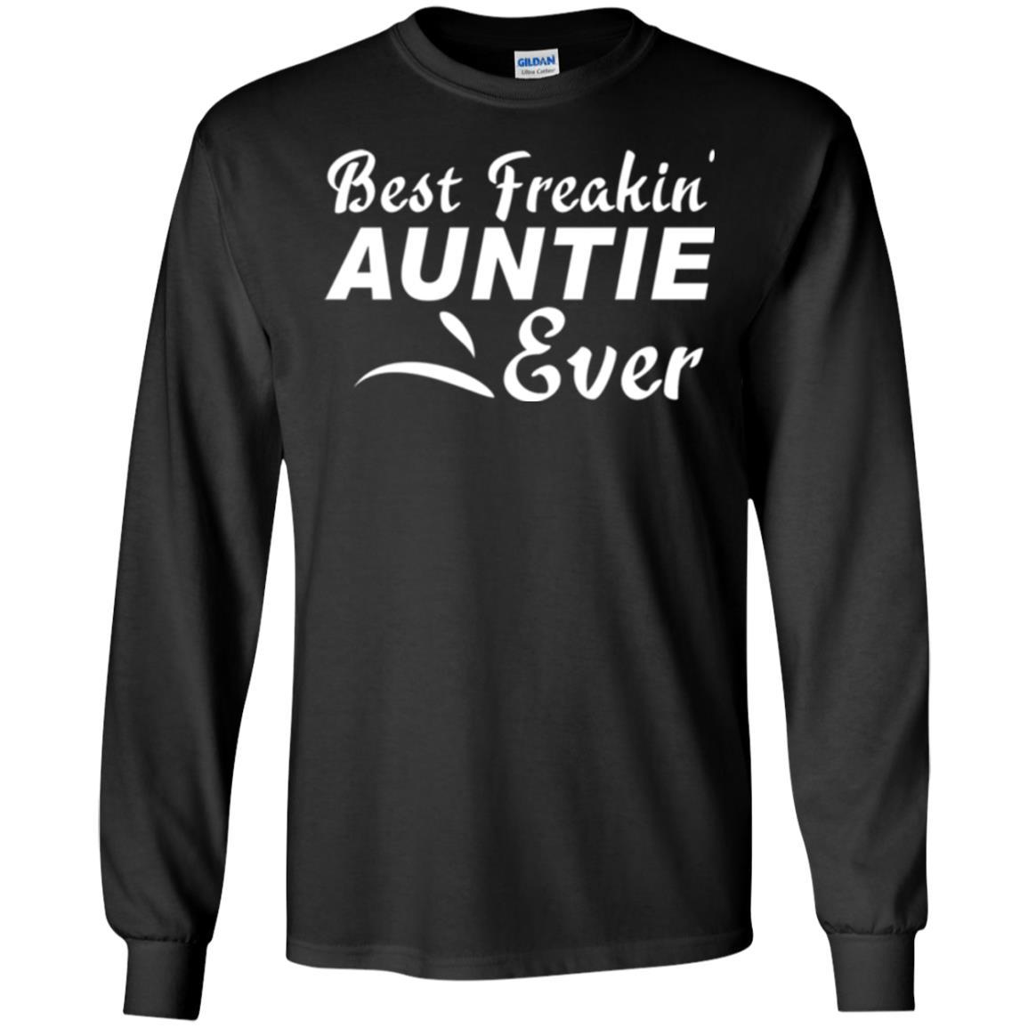Aunt T-shirt Best Freakin' Auntie Ever Black