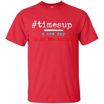 Women_s Right T-shirt #timesup A New Day Is On The Horizon Red