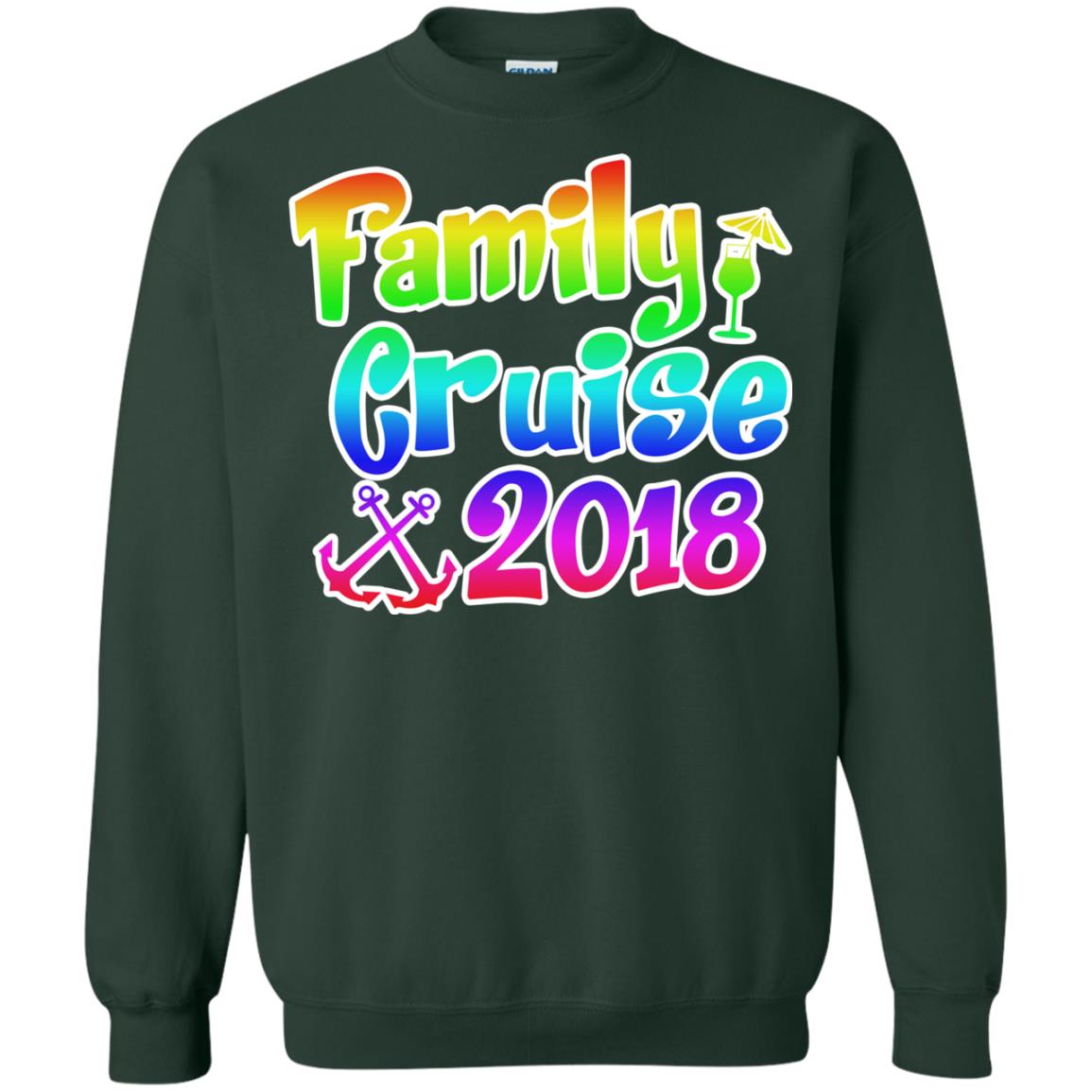 Family T-shirt Cruise 2018 Forest Green