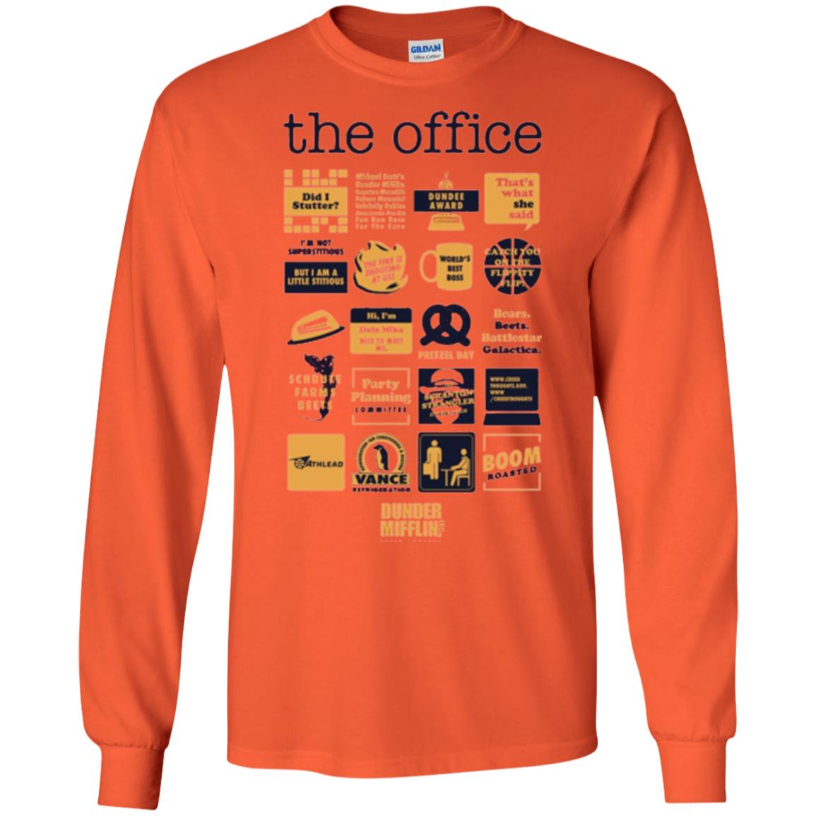 The Office T-shirt Orange