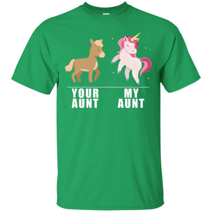 Your Aunt My Aunt Unicorn T-shirt Irish Green