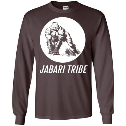 Jabari Tribe White Gorilla T-shirt Dark Chocolate