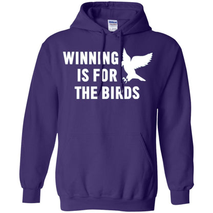 Winning Is For The Birds Eagle Mascot T-shirt Purple