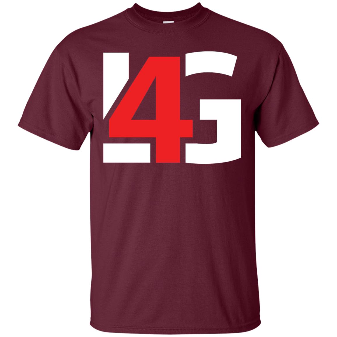L4g Logo Graphic T-shirt Maroon