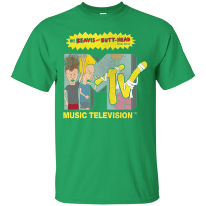 Mtv Logo T-shirt Beavis And Butt Head Irish Green