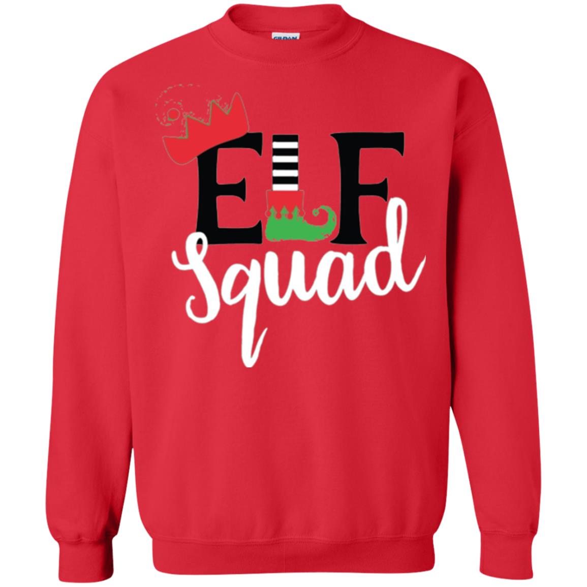 Christmas T-shirt Elf Squad Red