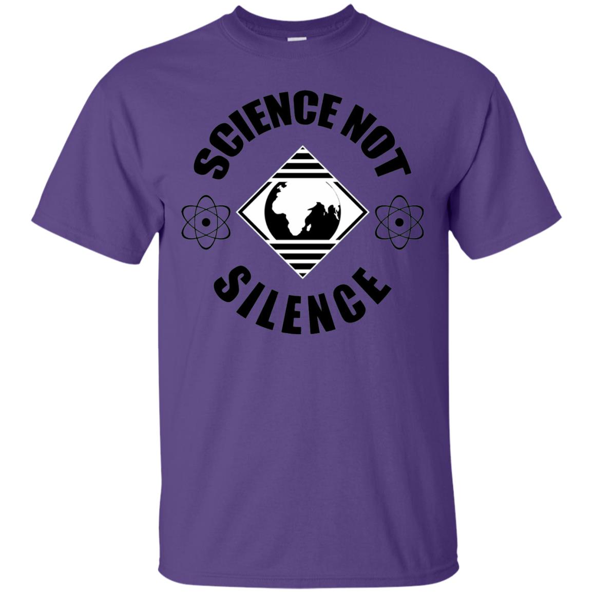 Scientist T-shirt Science Not Silence T-shirt Purple