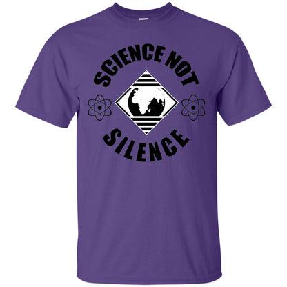 Scientist T-shirt Science Not Silence T-shirt Purple