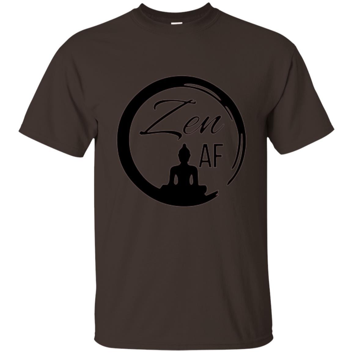 Zen Af Yoga Graphic T-shirt Dark Chocolate