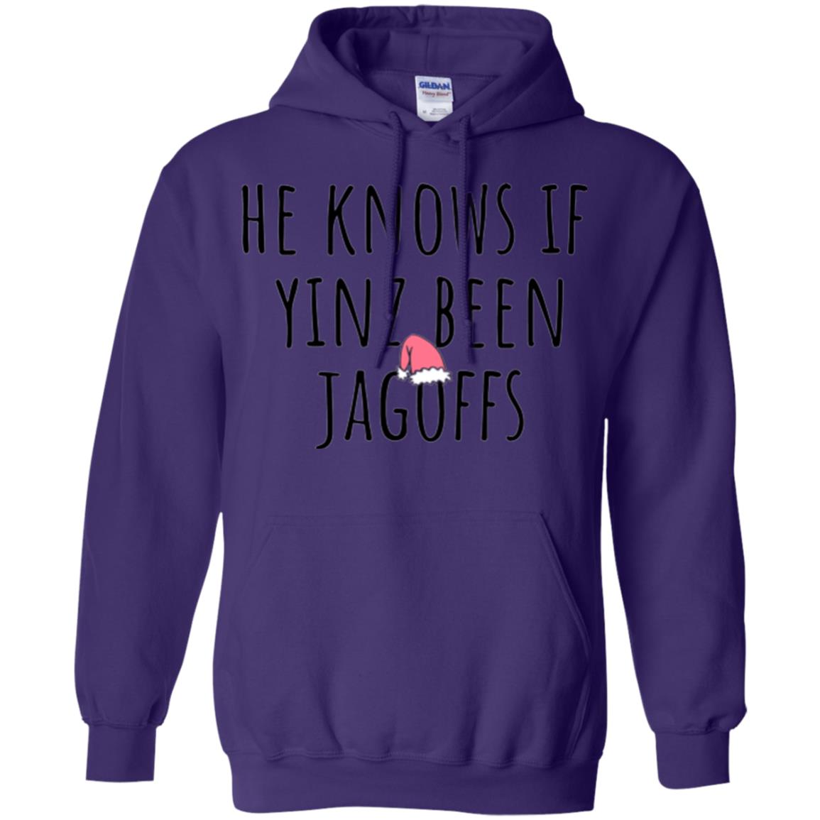 He Knows If Yinz Been Jagoffs T-shirt Purple