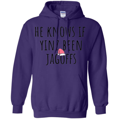 He Knows If Yinz Been Jagoffs T-shirt Purple