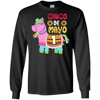 Cinco De Mayo Pinata Jockeys Horse Race 1st Birthday T-shirt Black
