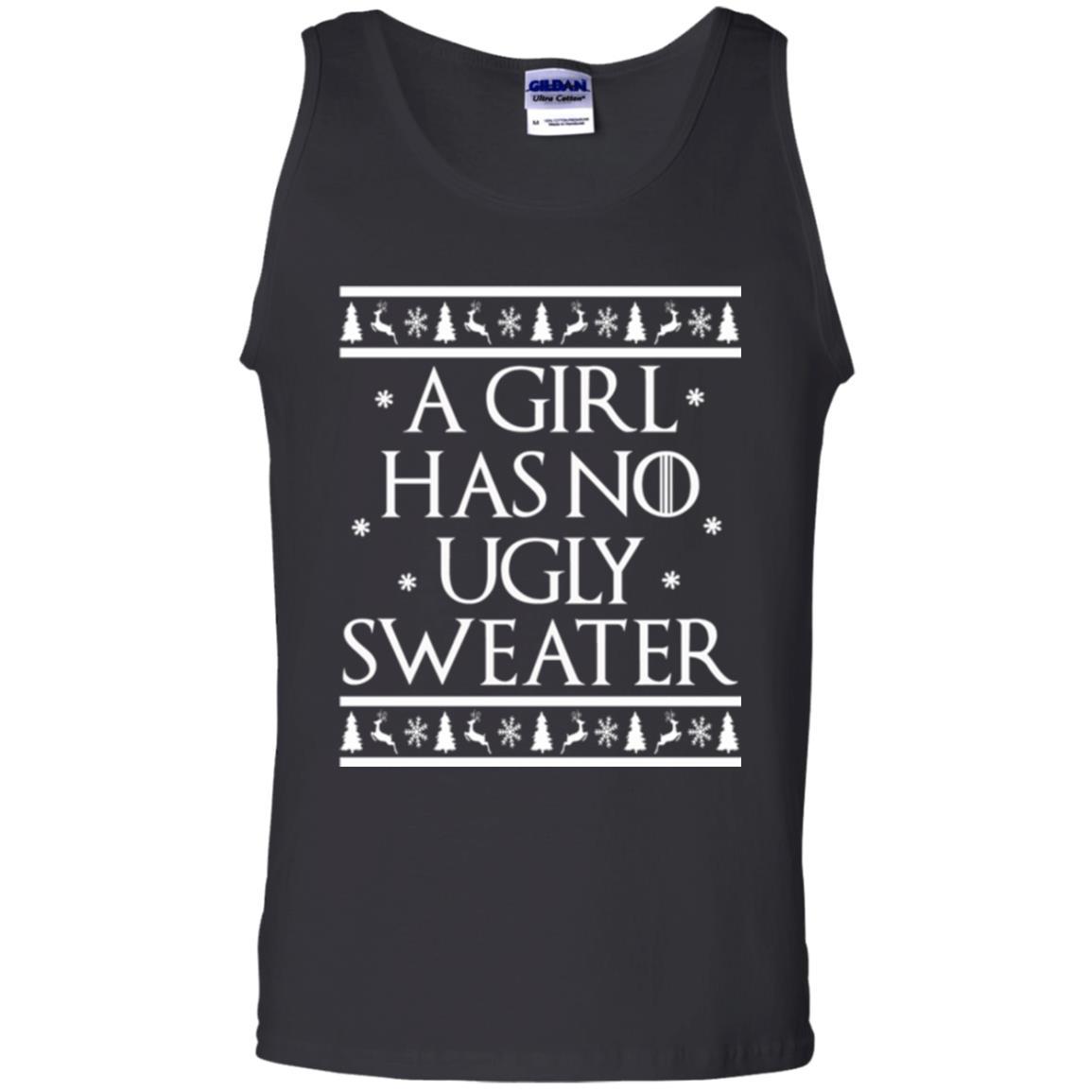 Christmas T-shirt A Girl Has No Ugly Sweater Black