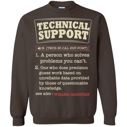Computer Nerd T-shirt Technical Support Definition T-shirt Dark Chocolate
