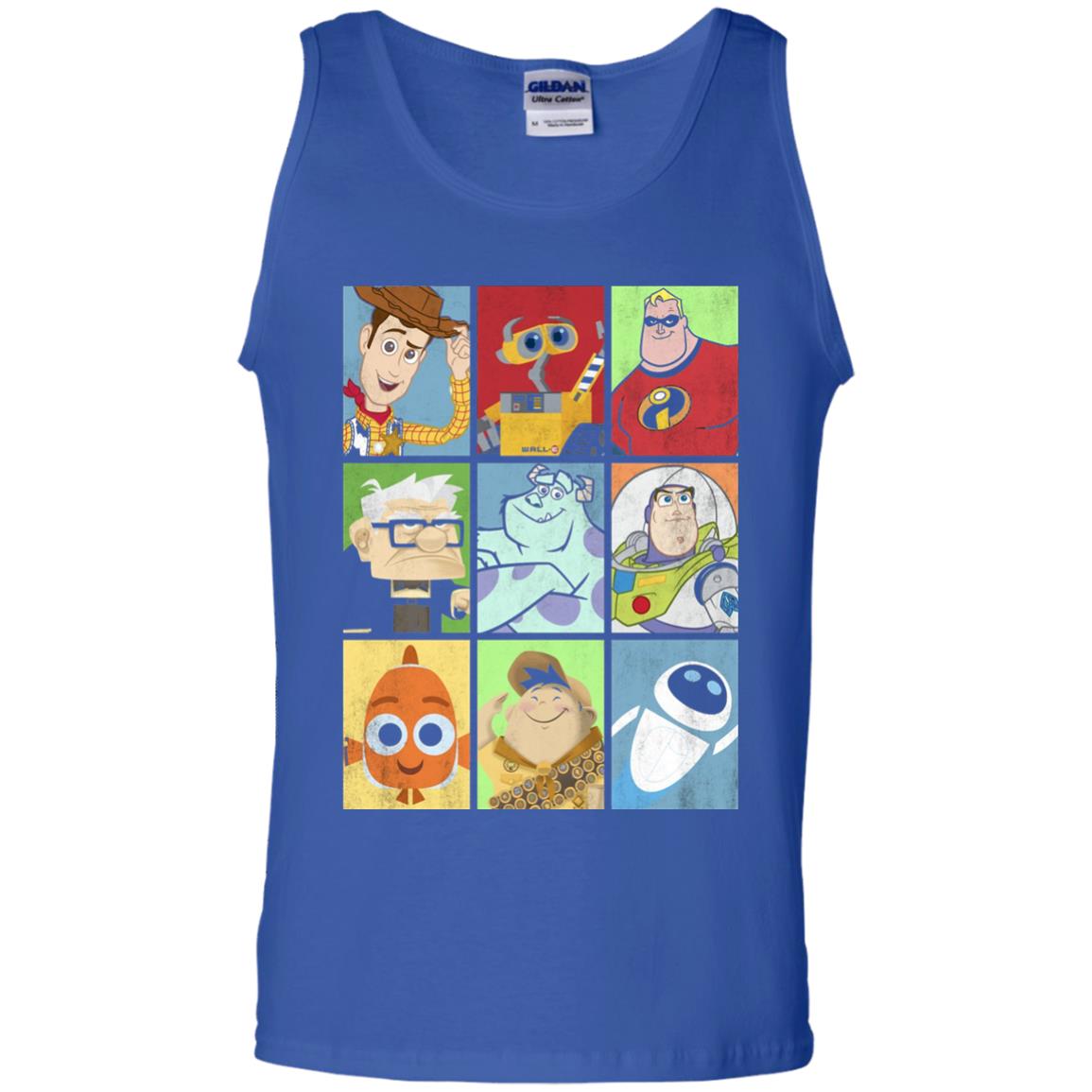 Epic Boxed Up Line Up Character Graphic T-shirt Royal