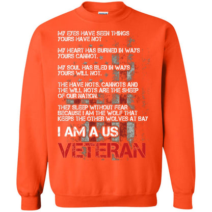 I Am A Us Veteran My Eyes My Heart My Soul Orange