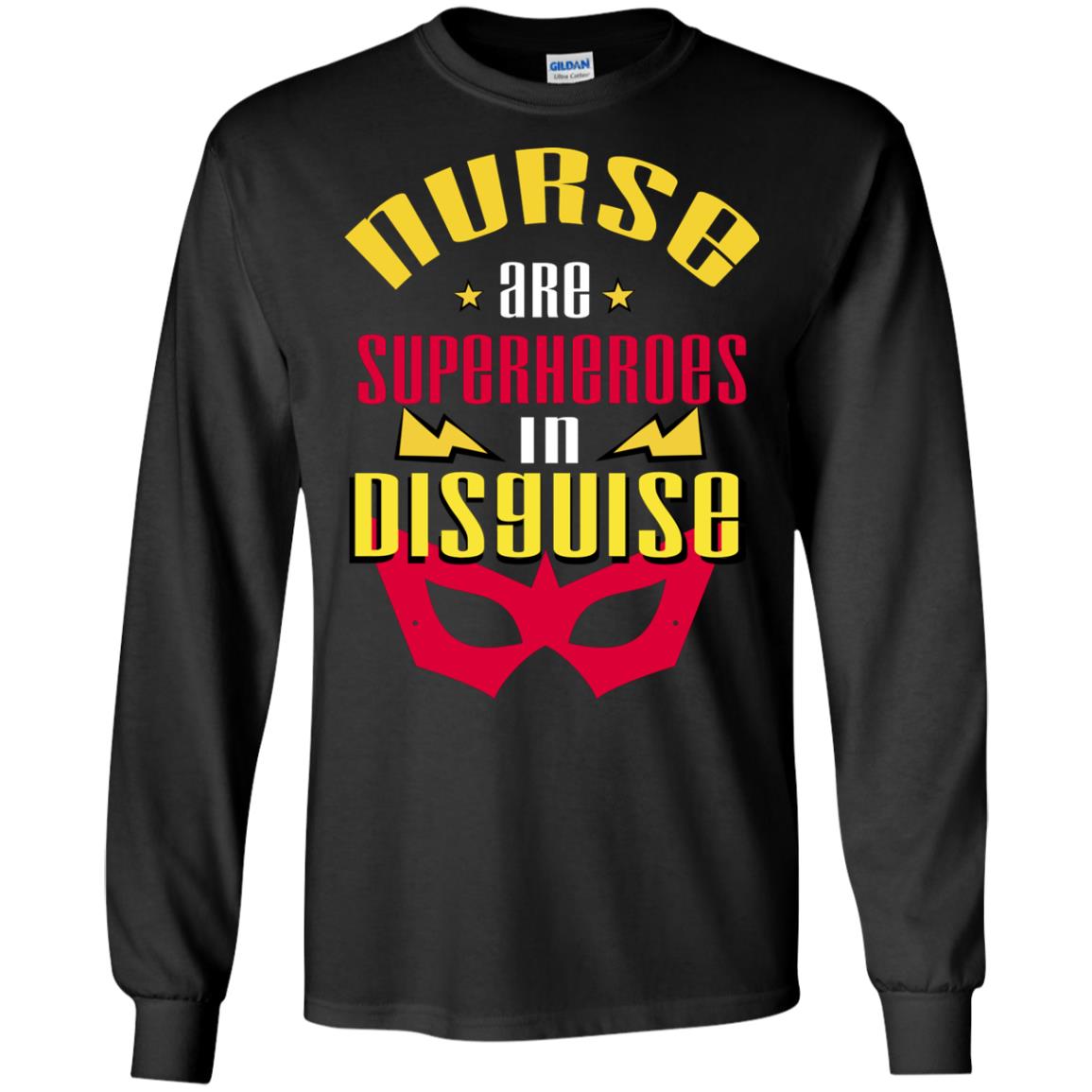 Nurse Are Superheroes In Disguise Movie Fan T-shirt Black