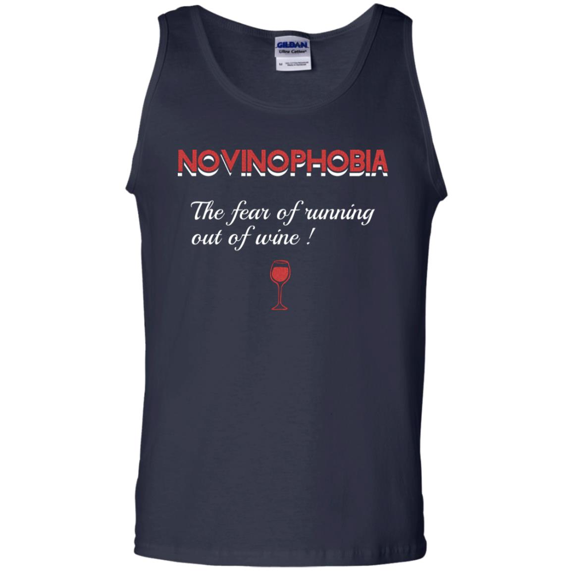 Novinophobia The Fear Of Running Out Of Wine Shirt Navy