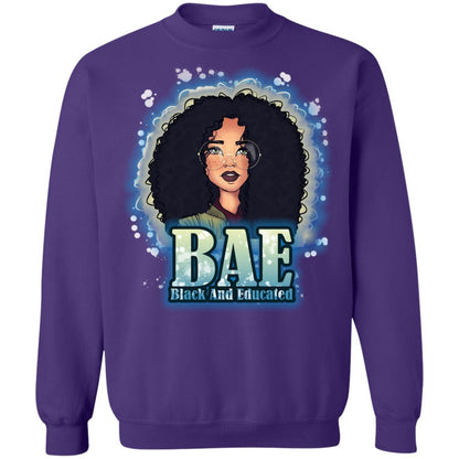 Bae Shirt Black And Educated Purple