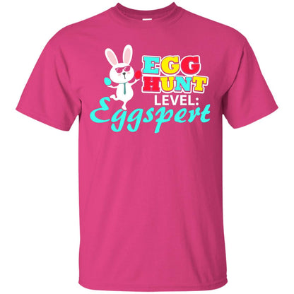 Egg Hunt Level Eggspert Easter Holiday T-shirt Heliconia