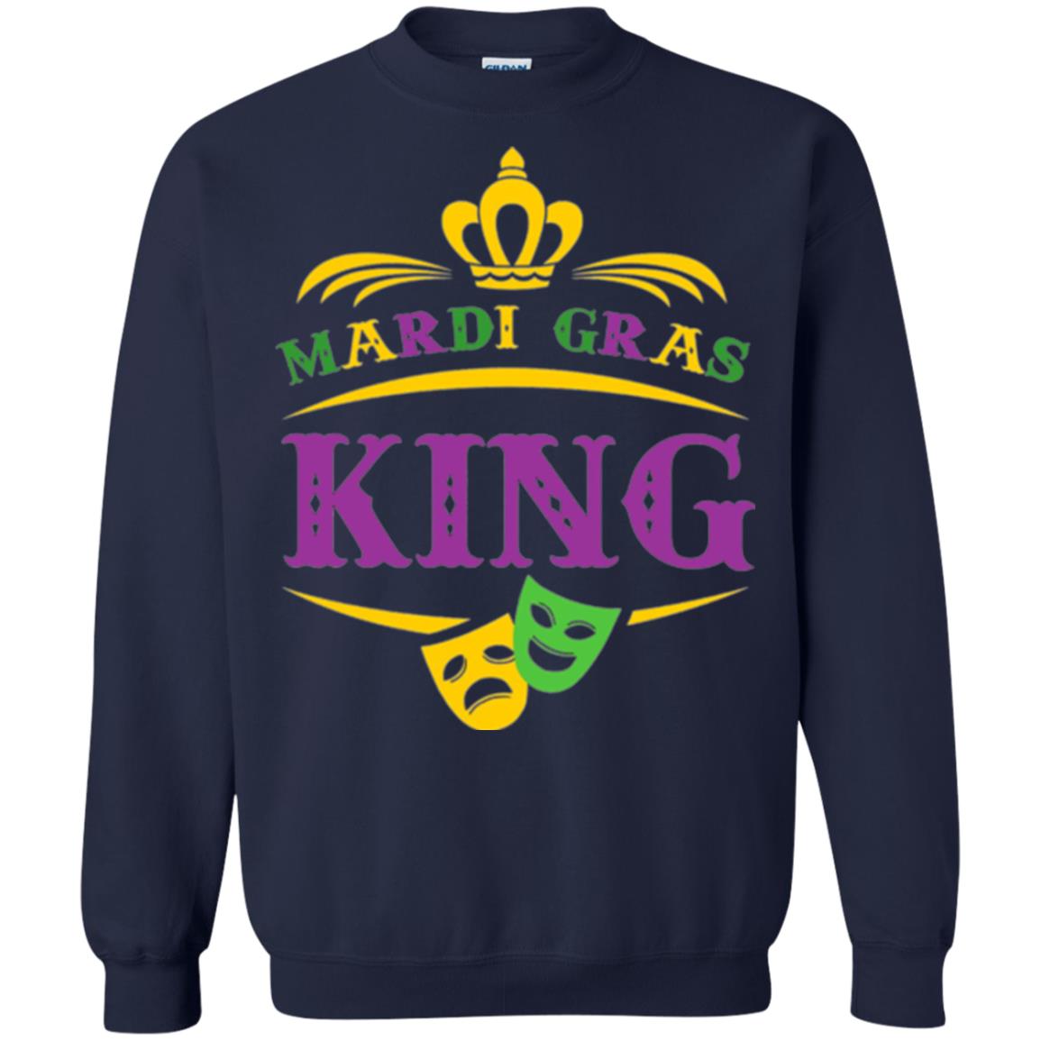 Mardi Gras King Gift T-shirt Navy